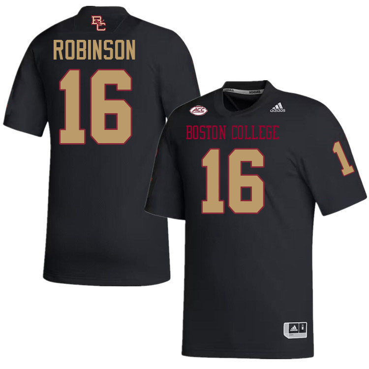 Jacobe Robinson Jersey,#16 Jacobe Robinson Boston College Eagles Football Jersey,Uniforms-Black